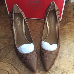 Brown coach shoes